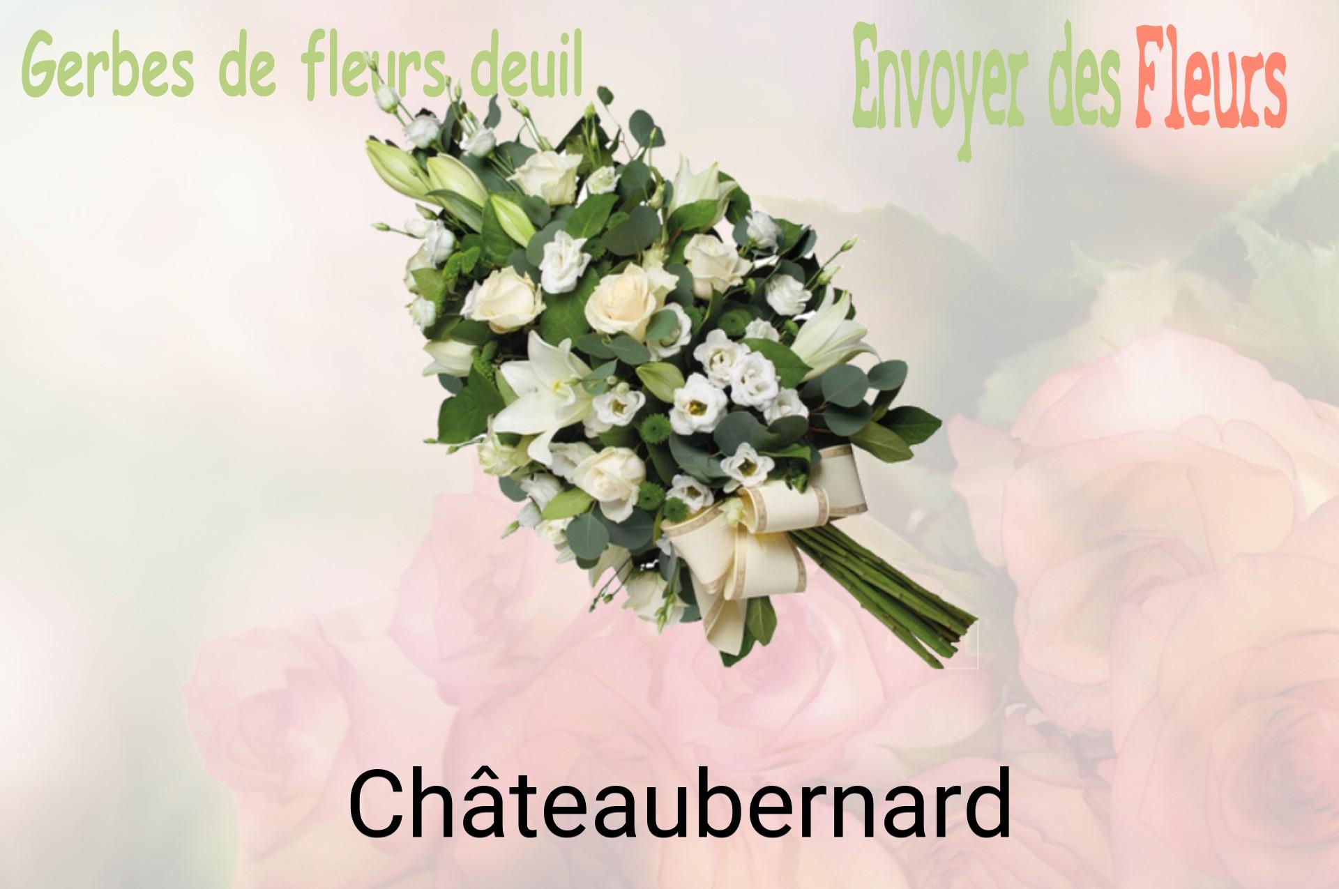 Gerbe de fleurs de deuil livrée à Châteaubernard